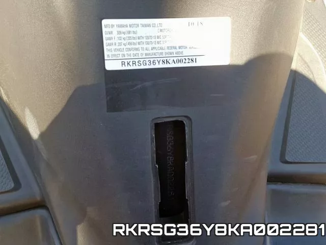 RKRSG36Y8KA002281 фото 2