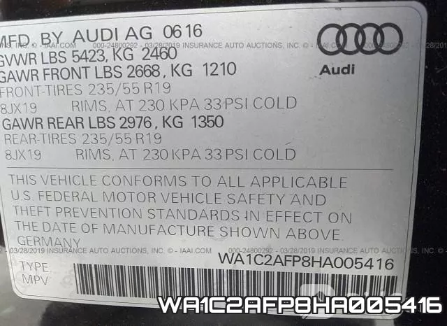 WA1C2AFP8HA005416 фото 10