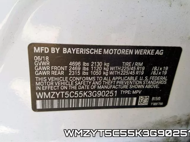 WMZYT5C55K3G90251 фото 2
