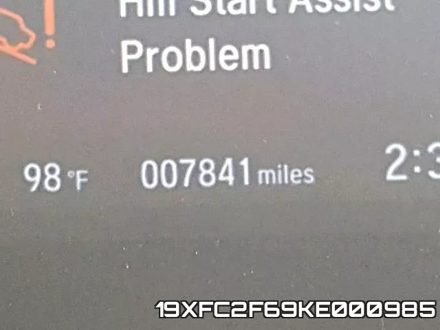 19XFC2F69KE000985 фото 9