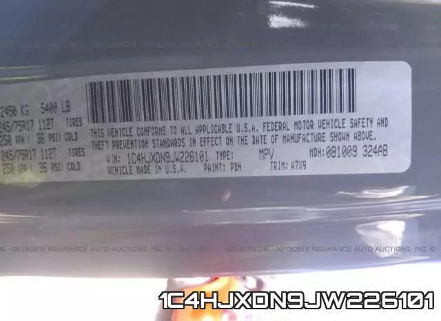 1C4HJXDN9JW226101 фото 10