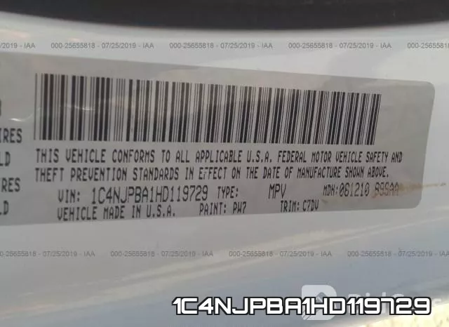 1C4NJPBA1HD119729 фото 10