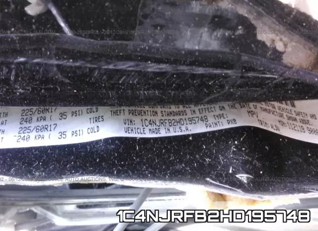 1C4NJRFB2HD195748 фото 10