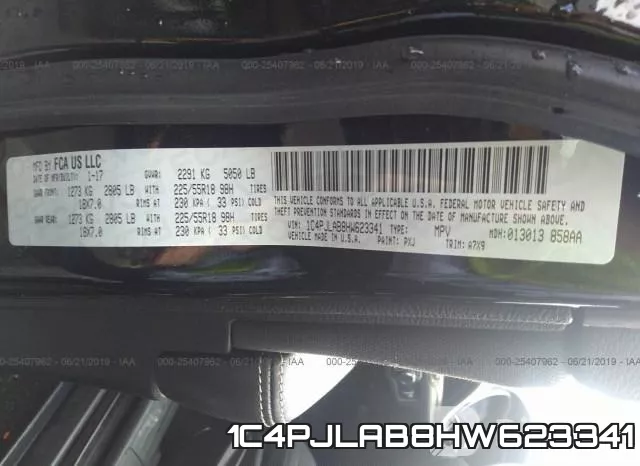 1C4PJLAB8HW623341 фото 10