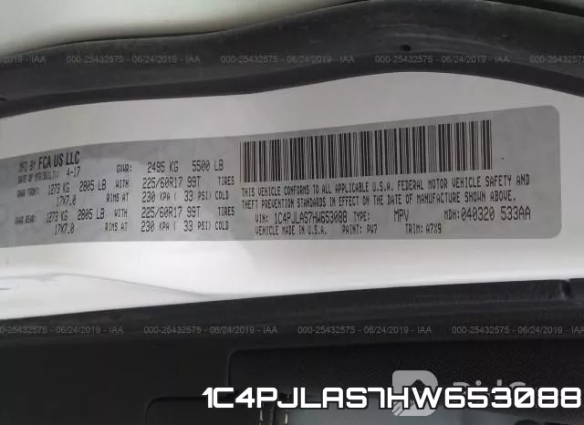 1C4PJLAS7HW653088 фото 10