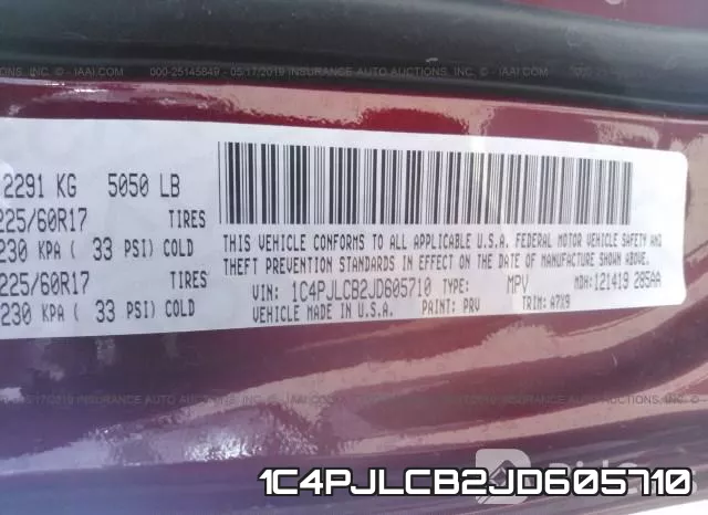 1C4PJLCB2JD605710 фото 10