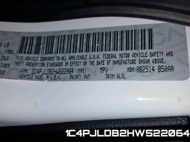 1C4PJLDB2HW522064 фото 2