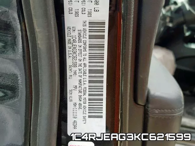 1C4RJEAG3KC621599 фото 2