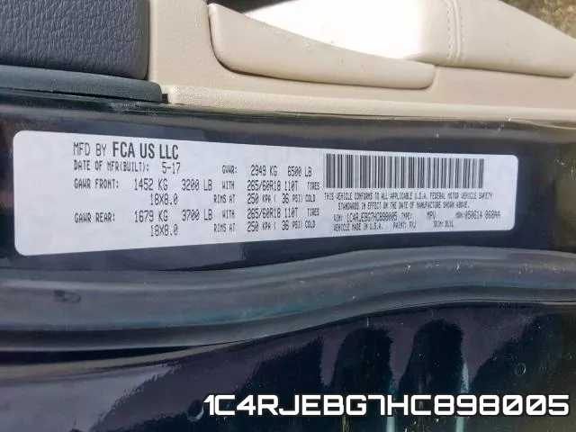 1C4RJEBG7HC898005 фото 2