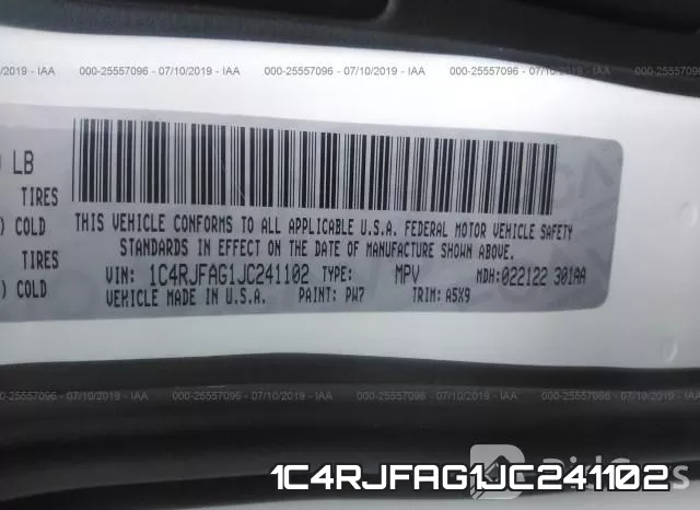 1C4RJFAG1JC241102 фото 10