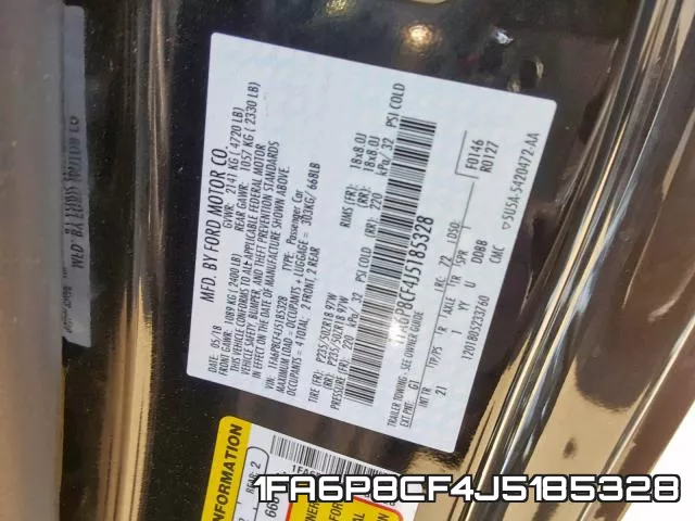 1FA6P8CF4J5185328 фото 2