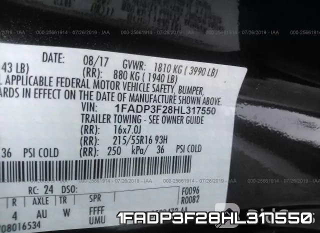 1FADP3F28HL317550 фото 10
