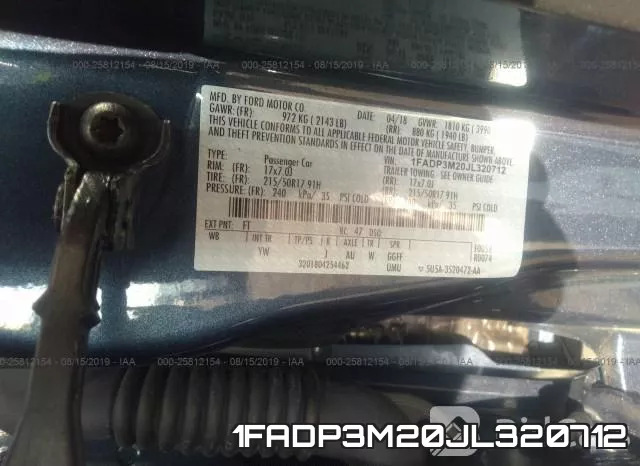 1FADP3M20JL320712 фото 10