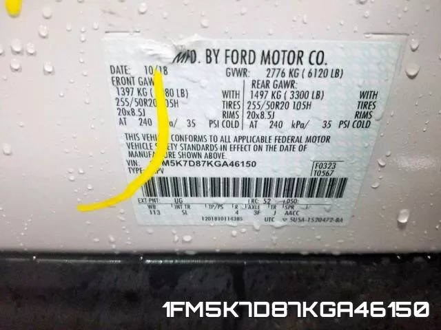 1FM5K7D87KGA46150 фото 2