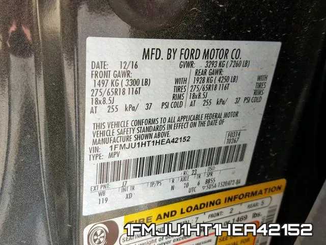1FMJU1HT1HEA42152 фото 2