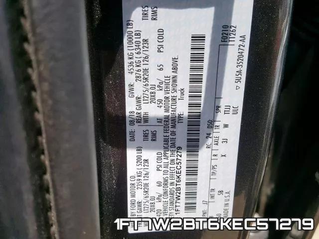 1FT7W2BT6KEC57279 фото 2