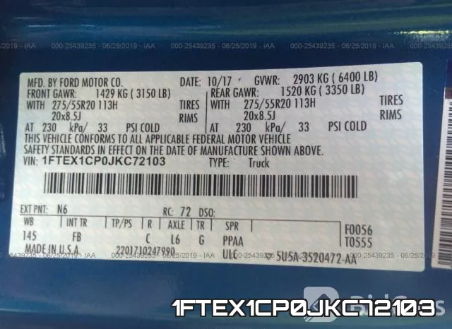1FTEX1CP0JKC72103 фото 10