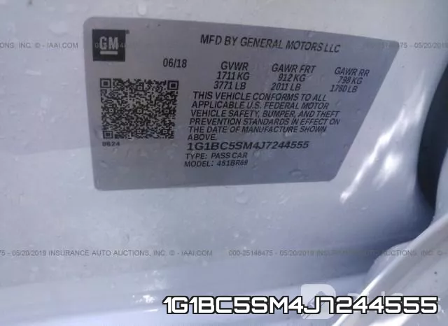 1G1BC5SM4J7244555 фото 10