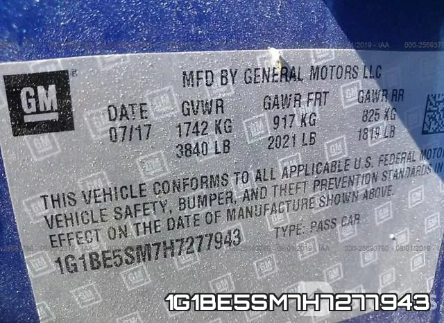 1G1BE5SM7H7277943 фото 10