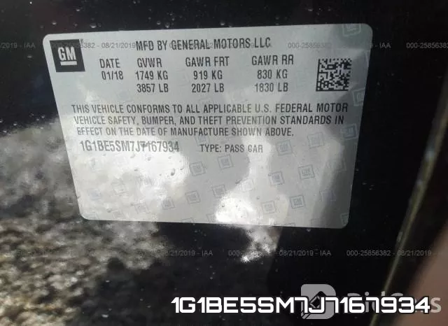 1G1BE5SM7J7167934 фото 10