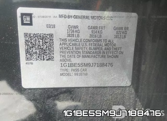 1G1BE5SM9J7188476 фото 10