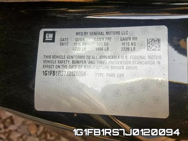 1G1FB1RS7J0120094 фото 2