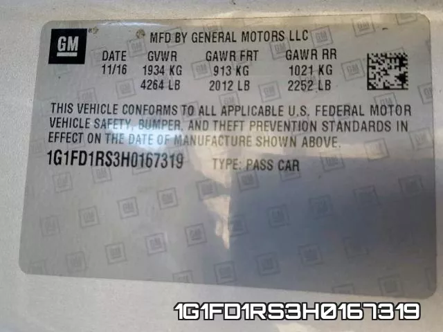 1G1FD1RS3H0167319 фото 2