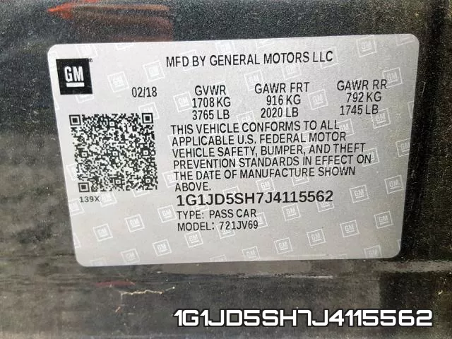 1G1JD5SH7J4115562 фото 2