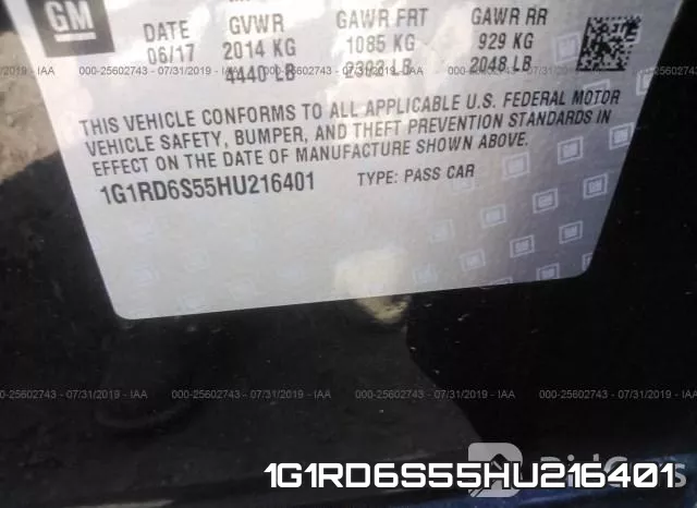 1G1RD6S55HU216401 фото 10
