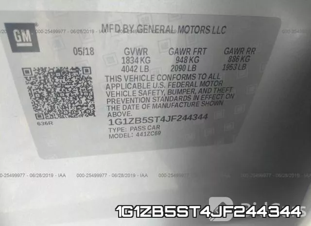 1G1ZB5ST4JF244344 фото 9