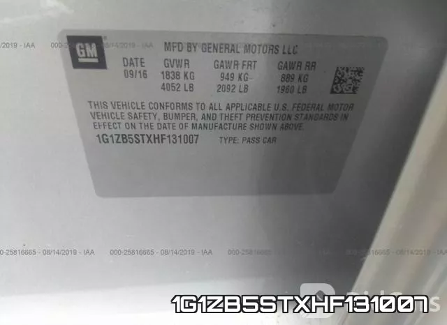 1G1ZB5STXHF131007 фото 10