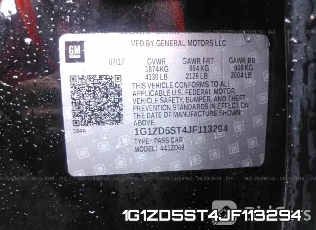 1G1ZD5ST4JF113294 фото 10