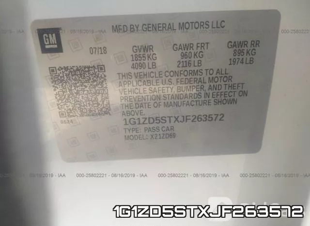 1G1ZD5STXJF263572 фото 10