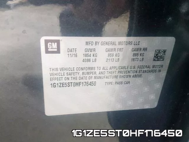 1G1ZE5ST0HF176450 фото 2