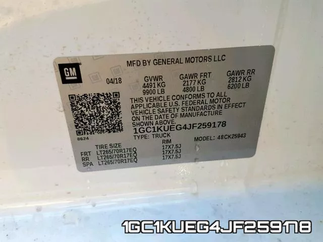 1GC1KUEG4JF259178 фото 2