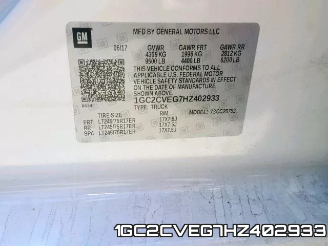 1GC2CVEG7HZ402933 фото 2