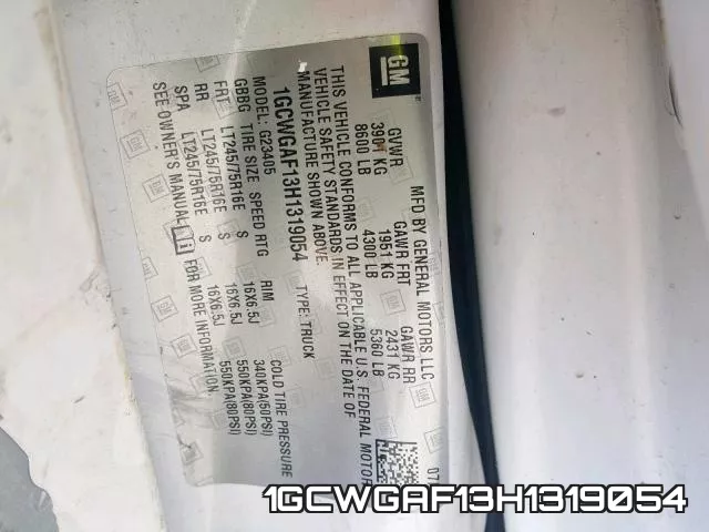 1GCWGAF13H1319054 фото 2