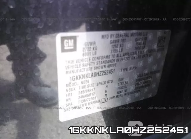 1GKKNKLA0HZ252451 фото 10