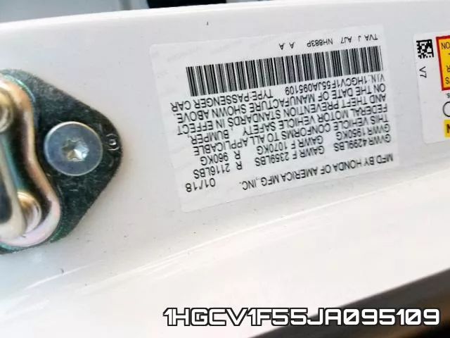 1HGCV1F55JA095109 фото 2