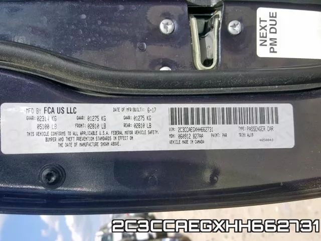 2C3CCAEGXHH662731 фото 2
