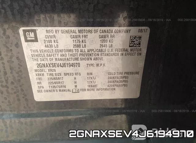 2GNAXSEV4J6194970 фото 10