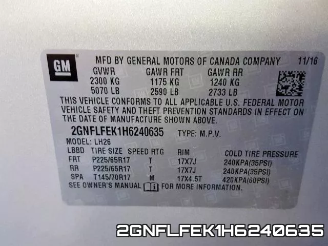 2GNFLFEK1H6240635 фото 2