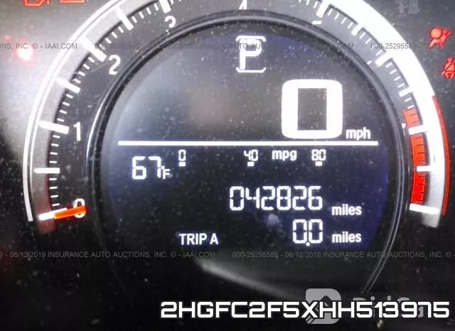 2HGFC2F5XHH513975 фото 8