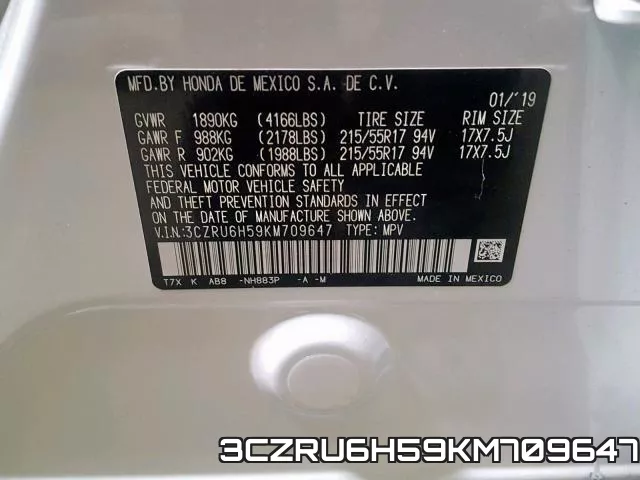 3CZRU6H59KM709647 фото 2