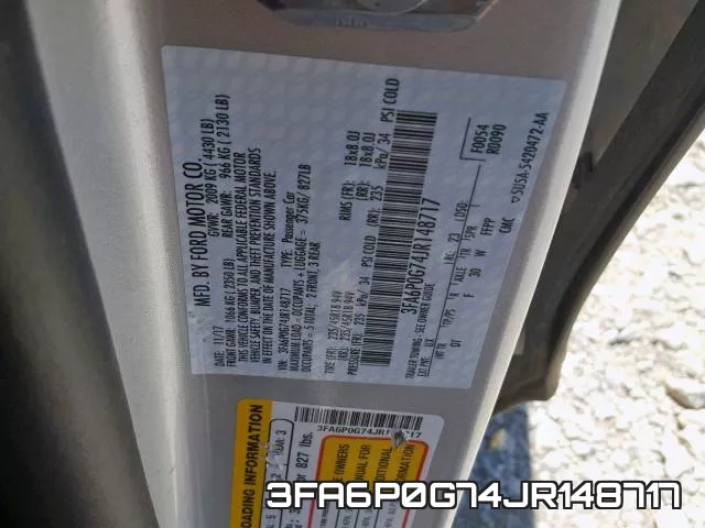 3FA6P0G74JR148717 фото 2