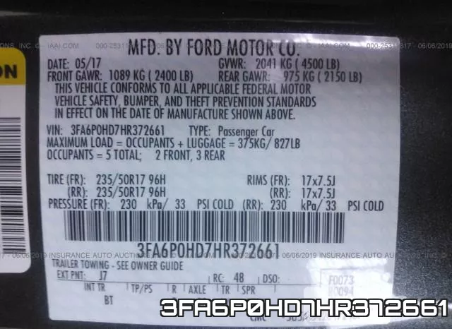 3FA6P0HD7HR372661 фото 10