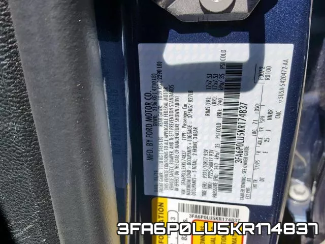 3FA6P0LU5KR174837 фото 2