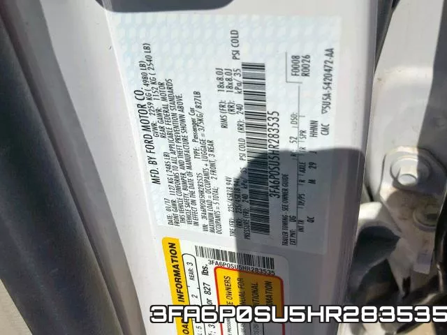 3FA6P0SU5HR283535 фото 2