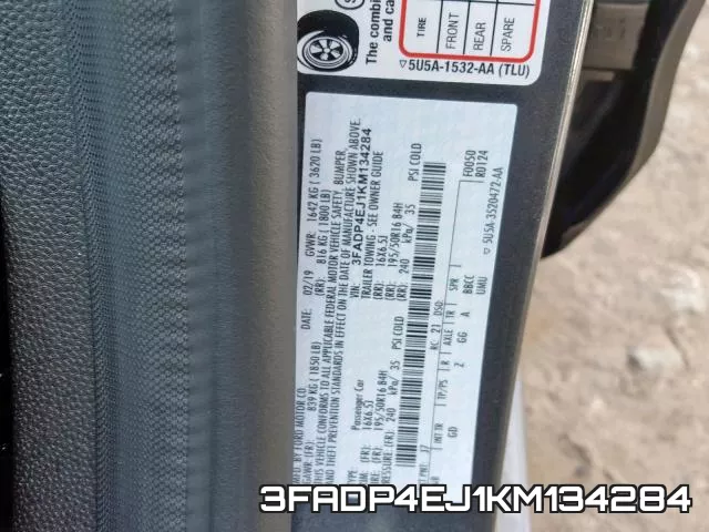3FADP4EJ1KM134284 фото 2
