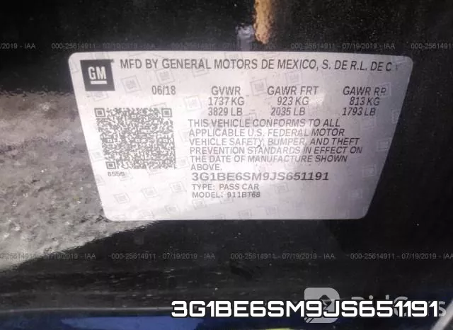 3G1BE6SM9JS651191 фото 10